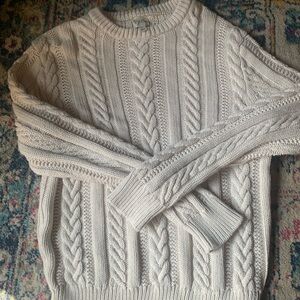 Men's large jcrew creme knit